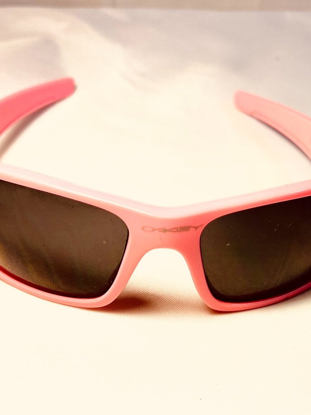 Oakley Pink Wraparound Sport Sunglasses - B1